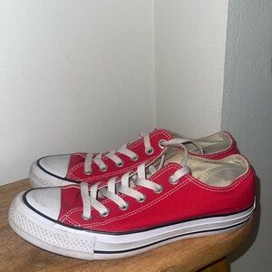 Low top Red Converse sneakers